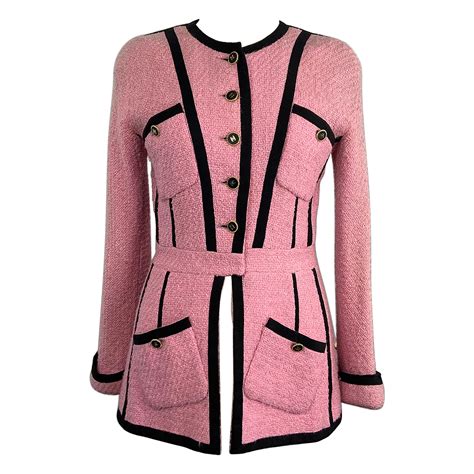 pink chanel jacket.